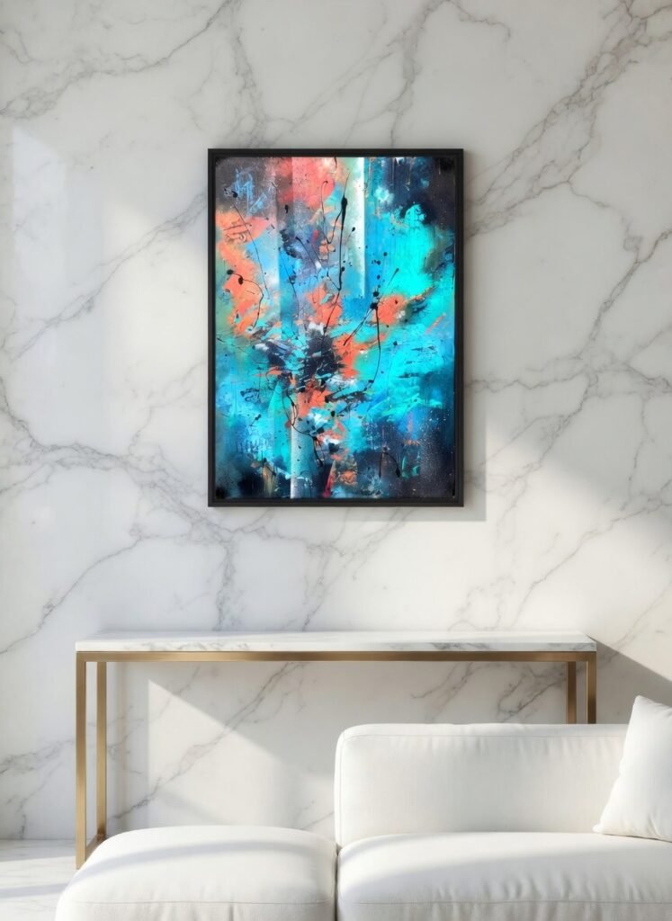 Peinture abstraite personnalisée par Coline Quach