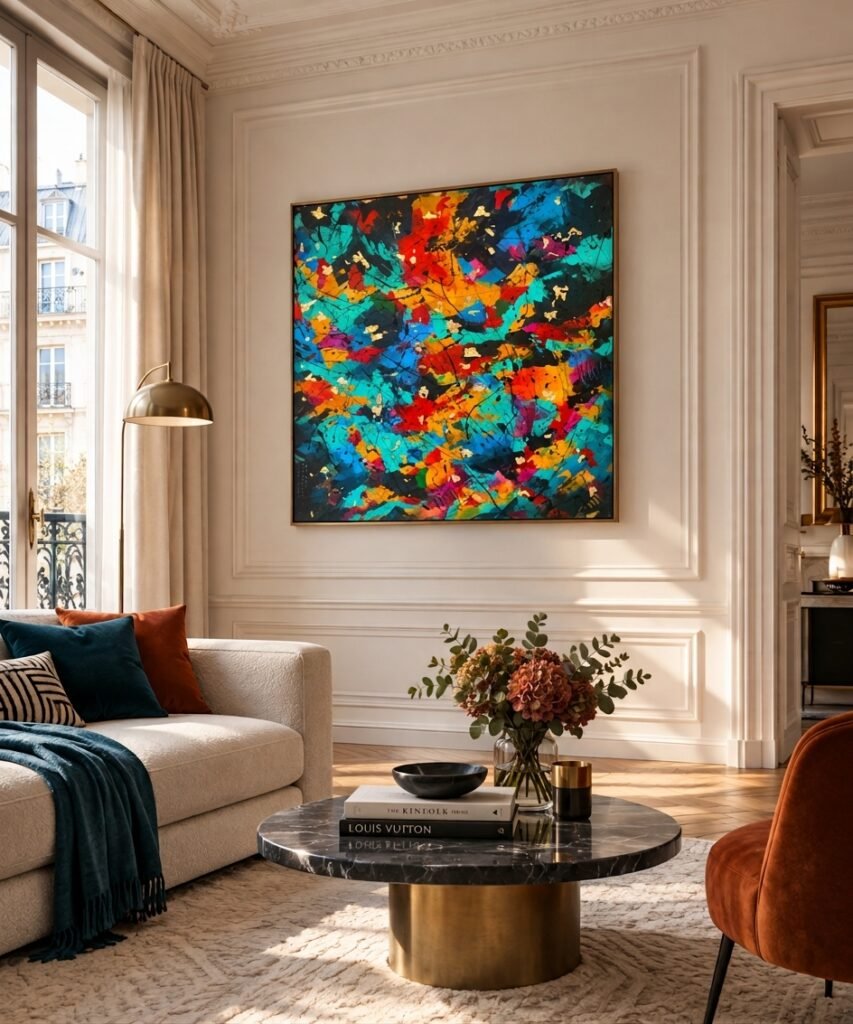 artiste peintre partenariat architecte art contemporain projet architecture interieur